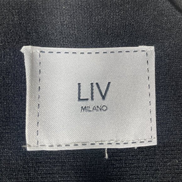 Liv Milano Women's Black Silver Studded Sweater Top Super Soft Large Evening! - Picture 3 of 5